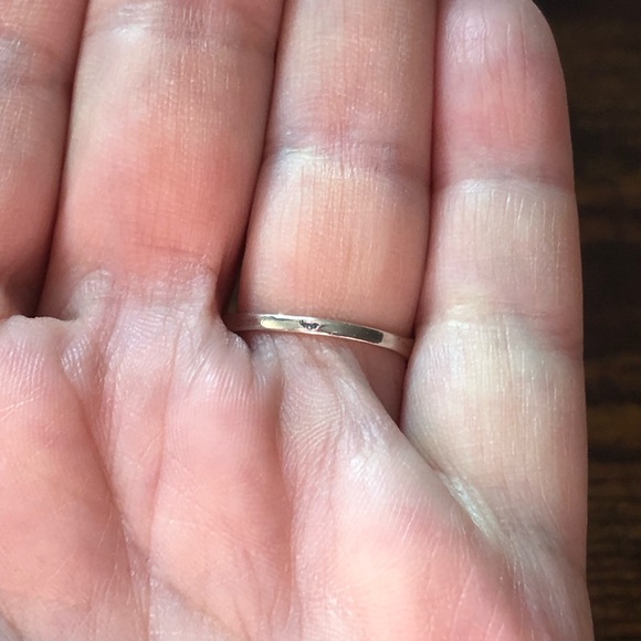 Vintage stamped silver ring amber square cabochon glows sz 7.25 boho - Picture 4 of 13